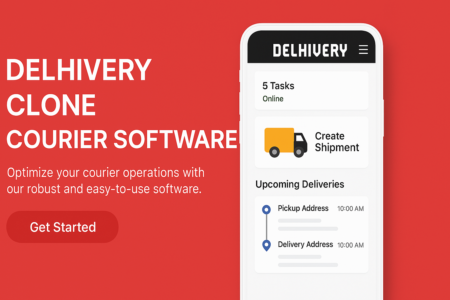 Delhivery Clone Courier Software