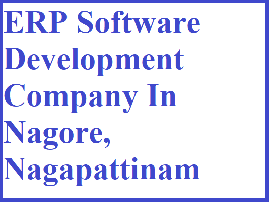 ERP Software Development Company In Nagore, Nagapattinam